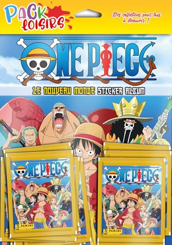 Panini – Pack de Ocio One Piece El Nuevo Mundo 1 Álbum + 50 Bolsillos, 004382SPF