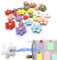 21 Packungen 3D Magnete Blumen Magnet Kinder Blumenagnete Bunt, Cute Magnete KüHlschrank Blumen Memo Nachricht Hinterlassen Fotos Dekoration
