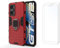 Max Power Digital Funda y 2 Cristal Templado para móvil Realme GT Neo 2 5G Carcasa Magnética con 2 Piezas Protectores Anillo Imán Antigolpes Resistente Rígida Dura (Realme GT Neo 2 5G, Rojo)