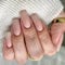 KQueenest Press On Nails Lange Mandel Eckig, Sarg Nägel zum Aufkleben Nude, Glänzende Jelly-Gel Fake Nails Fingernägel zum aufkleben Ballerina, Einfarbig Acryl Kunstnägel für Frauen, 24 Stück