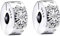 Ceeyoll 2 Stück Damen Charm Anhänger,Clip Stopper Charme,Sterling Silber Sonne Mond Sterne Pavé Cli Zirkonia Bead Charms Cli,Charm & Beads für Damen,Charms Stopper Silber für Frauen Mädchen.