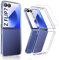 MIMGOAL Case for Samsung Galaxy Z Flip 7 Cover [Slim Fit] Hard Transparent PC Cover,[Anti Yellow] Shock-proof Bumper Phone Case with Tempered Glass Screen Protector Z Flip7 5G 2025- Crystal Clear