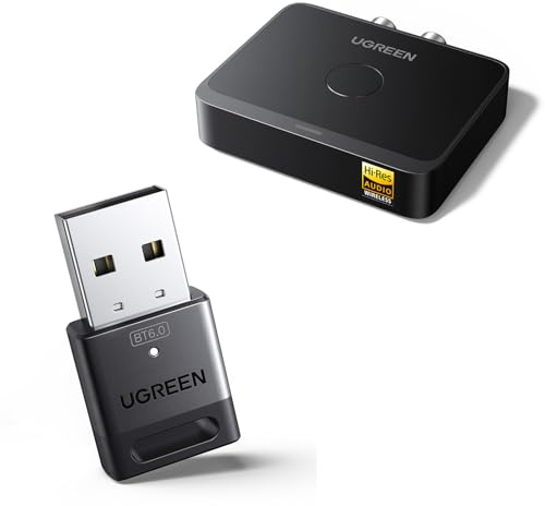 UGREEN Bluetooth 6.0 Adapter Bundle with Bluetooth 6.0 Receiver