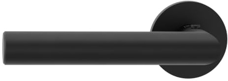 Griffwerk VAYA 128 LUCIA Türgriffgarnitur, Fast2Fix, Graphitschwarz, smart2lock DIN L
