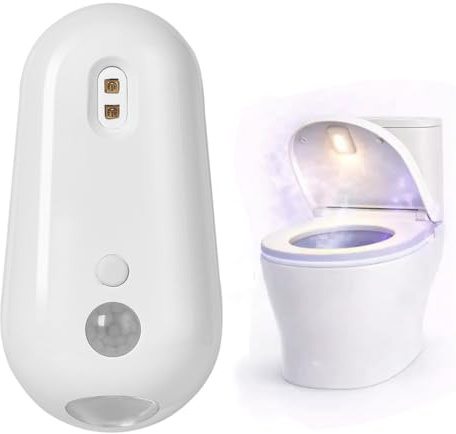 MEIION UV-C WC-Desinfektionslicht mit Nachtlicht & Bewegungssensor – Automatische Toiletten-Sterilisation, antibakteriell, energiesparend, hygienisch, für Badezimmer & Gäste-WC 1 Stück