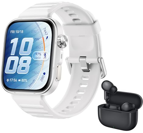 HUAWEI Watch FIT 5 Pro Smartwatch Blanco+FreeBuds SE 4 Negro, GPS, ECG | 1,92 Pantalla de Cristal de Zafiro, 3000Nits, Pago NFC,Deporte al Aire Libre,Monitorización de Salud,10 Días Autonomía, 5ATM