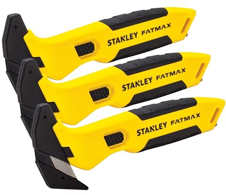 STANLEY FATMAX FMHT10358-0 Packing Cutter, Bi-Material (Pack of 3)
