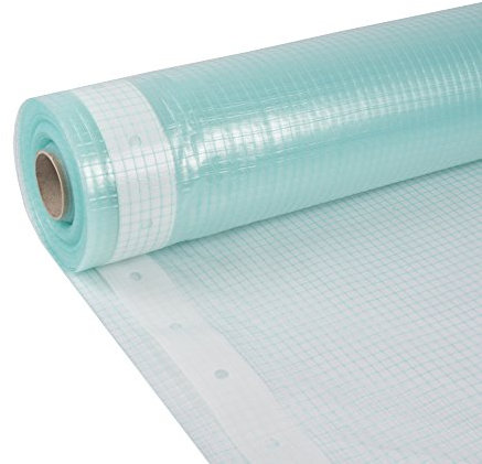 Gewächshausfolie Transparent, Gitterfolie, UV-Resistant Folie für Gewächshaus, Treibhausfolie Tomatenhaus, Frühbeetfolie, Gartenfolie Winterfest, Gewächshausplane - 3 m Breite