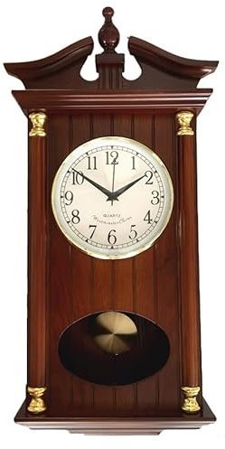 RELOJESDECO Wanduhr Pendeluhr 60 cm, Pendeluhr, Glockenspieluhr, Quarzwerkzeuge, Vor der Unterseite
