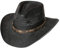 Westernwear-Shop Western Strohhut Fresno schwarz Edition Westernhut Cowboyhut Westernkleidung Strohhut f??r Damen und Herren (Medium) Schwarz