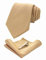 JEMYGINS Seide Krawatte Krawatten und Einstecktuch mit krawattenklammer Set für Herren Seidenkrawatten Hochzeit Schlips,Gold