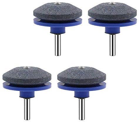 4EVERHOPE Affilatrice per lame per tosaerba da 50 mm, per trapano a mano potente, affilatrice per trapano e affilatrice per utensili (4 pezzi)