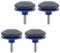 4EVERHOPE Lot de 4 aiguiseurs de lame de tondeuse à gazon 50 mm pour perceuse manuelle, aiguiseur, tondeuse rotative et aiguiseur d'outils