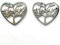PENDIENTES CORAZON ARBOL DE LA VIDA PLATA DE LEY 925/1000.