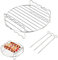 Accesorios XL para freidora de aire, juego de rack multiusos de doble capa con brocheta, compatible con Power Airfryer Philips