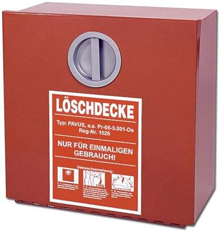 Löschdeckenbehälter Stahlblech 300x300x125mm