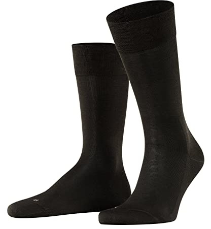 FALKE Herren Sensitive Malaga Socken druckfreier Komfortbund flache Naht gegen Druckstellen einfarbig komfortabel Diabetiker Alltag Business atmungsaktive nachhaltige biologische Baumwolle 1 Paar