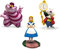 Bullyworld Alice im Wunderland Set di personaggi con Alice, gatto sorriso e coniglio bianco