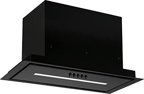 MAAN Dunstabzugshaube - Aktivkohlefilter Abluft Umluft Wandhaube - Kohlefilter Abluft Umluft - Wandabzugshaube Abzugshaube Küche Küchenausstattung Schwarz 596x290x325mm