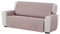 Textilhome - Housse de Canapé Protecteur Adele, Taille 2 Places. Housse Matelasse Réversible. Couleur Rose