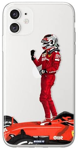 MYCASEFC Coque F1 Formule 1 Charles Leclerc ASUS Zenfone 4 ZE554KL en Silicone. Housse de F1 Formule 1 pour Smartphone Imprimée en France en TPU