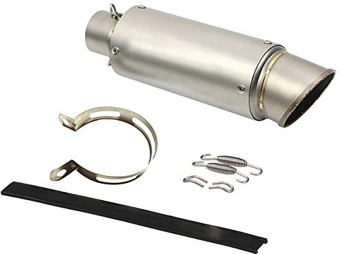 Shkalacar 51 Millimetri Universale Moto Scarico di Scarico Moto Scooter Dirt Bike silenziatore Tubo in Acciaio Inox