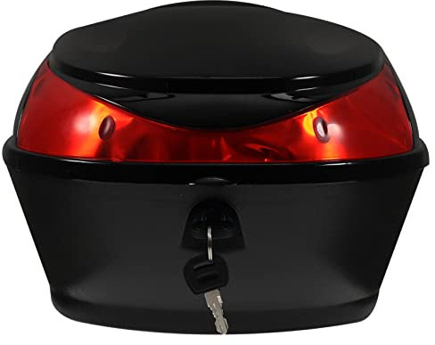 CLISPEED Moped Boxes Motorcycle Top Boxes Durable Travel Trunk Mounting Kits for Scooter Storage