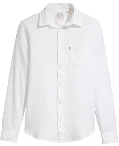 Levi's Herren Sunset 1-Pocket Standard Hemd,Bright White,M