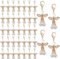 DAHI 40pcs Gastgeschenke Taufe Hochzeit Schutzengel KC gold Schlüsselanhänger Glücksbringer Hufeisen Geschenke Kommunion Party Mitbringsel (B-kc gold)