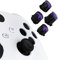 eXtremeRate Ersatz ABXY Knöpfe für Xbox Series X/S Controller, Custom 3-farbig Aktionstasten Klassik Symbol ABXY Tasten für Xbox One S/X/Elite V1/V2 Controller-Schwarz&Lila&Clear