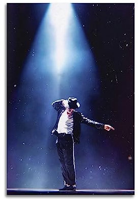 VZRSQZK Poster, Motiv: Sänger Michael Jackson, dekoratives Gemälde, Leinwand-Wandposter und Kunstdruck, modernes Familienschlafzimmer-Dekor-Poster, 20 x 30 cm