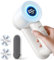 Rasoir Anti Bouloche Électrique avec Brosse Anti-Peluche, 2000 mAh Batterie Rechargeable Intégrée, 2 Lames Remplaçables, 3 Vitesses Réglables, Écran LED, Câble USB-C (Blanc)