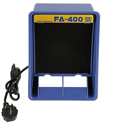 Solder Fume Extractor Remover 30W Soldering Solder Smoke Absorber Fume Extractor Air Filter Fan for Soldering,Iron Welding Exhaust Smoke Absorber Fan Tool, Absorbs Up to 80 Percent of The Odors