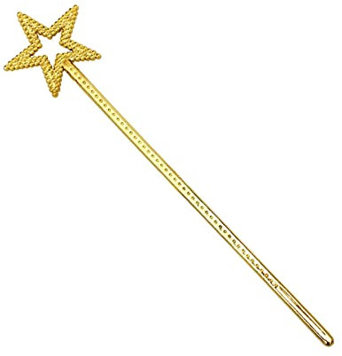 Zauberstab Fee Stern Zauberstab, Prinzessin Stab, Glitzer Zauberstab, Zauberstab Glitzer Stern, Zauberstab-Spielzeug Für Kinder Für Geburtstag, Golden Silber Sterne Stick Engel Stern Fee,33ccm