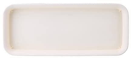 Hilai Soucoupes pour Plantes, récipient pour Plantes à Fleurs, Soucoupe pour Pots de Fleurs, Plateaux rectangulaires en Plastique, Palette de Pots de Fleurs (12 Pouces Blanc crème)