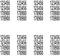 8 Sheets Number Stickers,Waterproof Number Stickers,76 * 25mm large number stickers,For Numbers 0-9,Black Self Adhesive Numbers Stickers