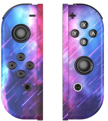 kipylca Manette Switch, Gamepad sans Fil Manettes Replacement L/R Joy Cons pour Switch Lite/OLED Fonction de 6-Axes Gyroscope/Contrôle de Mouvement/Dual Vibration/Wake-up/Capture