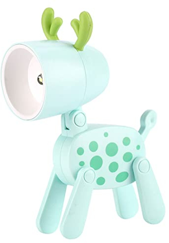 CANIGHT Nachttischlampen Mit Touch Kreative Led Nachtlampe Für Tischlampe Im Cartoon Reh Design Dekoratives Nachtlicht Für Schlafzimmer Geschenkidee Für Jungen Und Ädchen Batteriefrei Mit Punkten