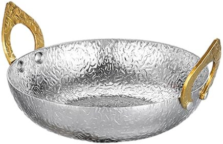 Milageto Thai Hot Pot Thai Ramen Noodle Pot Pratica pentola Multiuso con Doppio Manico per, pentola per Truppe di per Barbecue al, Style a