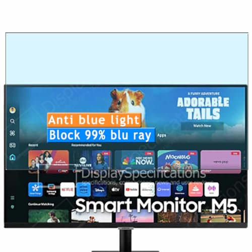 Vaxson 2-Pack Anti Blue Light Screen Protector, compatible with Samsung M5 S32DM50 31.5 Monitor, TPU Guard Film Protectors Sticker [NOT Tempered Glass]