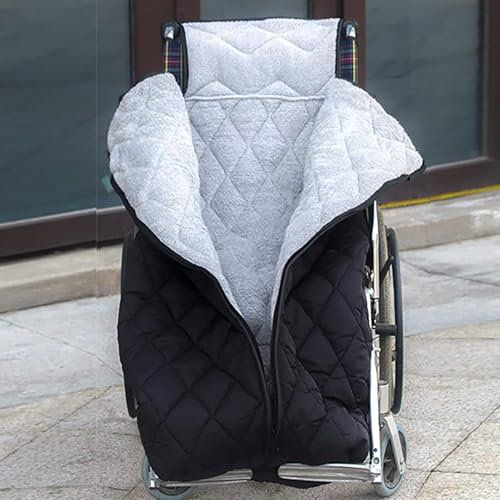 LSRFXF Winddichte Fusssack für Erwachsene Rollstuhl, Wärmesack Fußsack für Erwachsene Winter, Rollstuhl Warm Fußsack, Winter Winddicht Rollstuhl Rollstuhlschlupfsack Rollstuhlsack