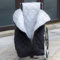 LSRFXF Winddichte Fusssack für Erwachsene Rollstuhl, Wärmesack Fußsack für Erwachsene Winter, Rollstuhl Warm Fußsack, Winter Winddicht Rollstuhl Rollstuhlschlupfsack Rollstuhlsack