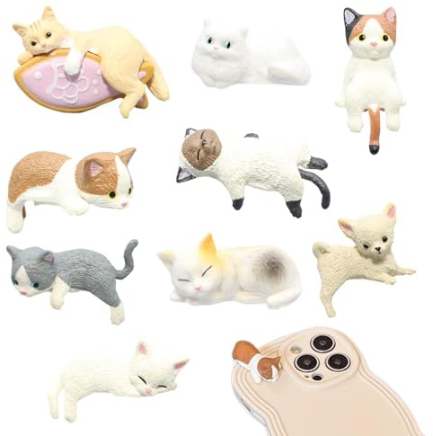 Kit de Décoration Artisanale 3D pour Coque de Téléphone - Autocollants Chat Accessoires Créatifs
