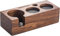Beler Tamperstation Holz 51mm 54mm, Tamper Station aus Walnussholz für Siebträger, Barista Espresso Station für Espresso Zubehör mit Silikonkissen (51/54mm)