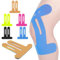 10 Stück Kinesiotapes Knie, Latexfrei Kinesiologie Tape, Kinesiotapes Vorgeschnitten Knie, Wasserfestes & Elastisches Physio Tape für Knieschmerzen, 22 x 25 cm (Blau)