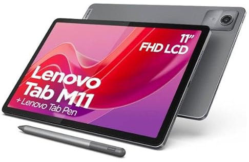 Tablet Lenovo Tab M11 G88 4GB RAM 128GB LTE with Pen and Folio Case - Grey
