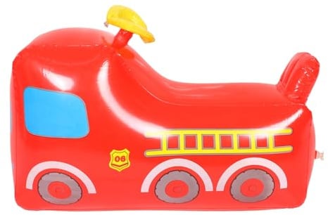 WEKAMOS Aufblasbares Feuerwehrwagen für Kleinkinder Tragbarer Tumbler für Außenbereich Sicheres und Langlebiges Kinderspielzeug für Jungen Jahren