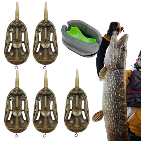 Karpfenangeln mit Blei, Montageset für Karpfen-Methode, attraktives Design mit Schnellverschluss-System für See, Fluss, Flotte