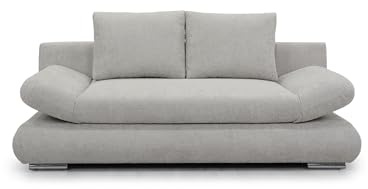 Hygger Next Schlafsofa mit Bettkasten (Clivia, Creme) | 145x202 cm 2 Sitzer Sofa mit Schlaffunktion, Ausziehbare Schlafcouch für Wohnzimmer, Modernes Design & Komfort