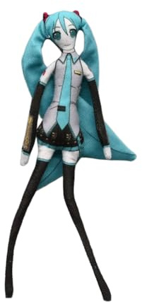 Jilijia Miku Plüschfigur Anime Lustige Drehbares Kissen Weiche Gefüllte Figuren 28CM Cartoon Kissen Sammlerstücke Sofa Dekorationen Geschenke